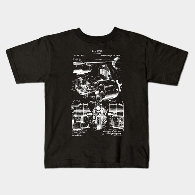 Revolver Patent Kids T-Shirt by Woah_Jonny